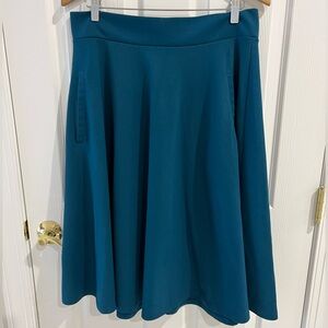 H&M Teal Midi Skirt